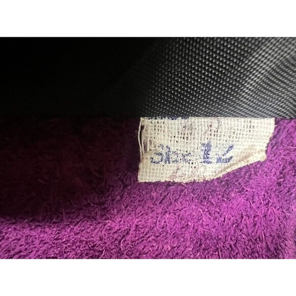 Vintage 70's Leather Suede Patchwork Hippie Boho Snap Button Long Jacket Coat 12 - Picture 12 of 16